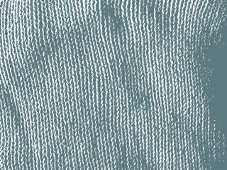 Classic knit vector texture. Fabric background overlay.