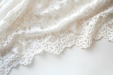 lace on white background