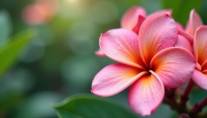 Close-up of isolated frangipani, showcasing detail , yellow, detail