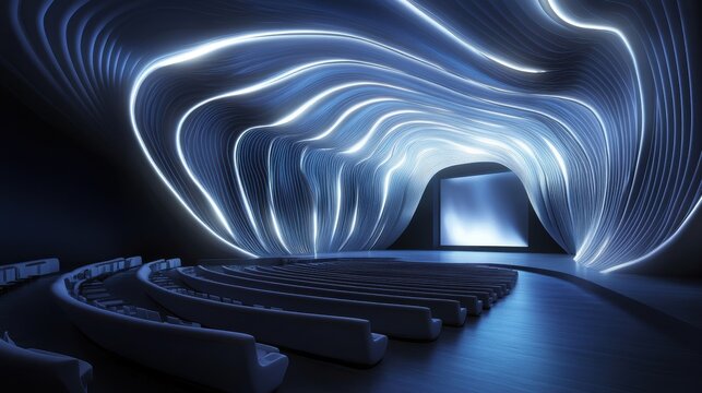 Innovative theater experience gigapixel content & immersive lighting in a stunning viewpoint