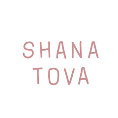 Shana Tova Lettering colorful
