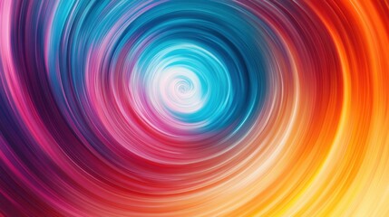 Vibrant spiral of swirling colors, a mesmerizing vortex of hues.