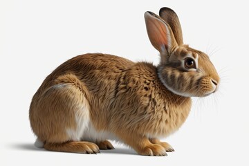Obraz premium there is a brown rabbit that is sitting on a white surface
