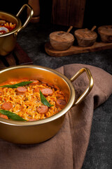 Korean traditional comfort food with spice, hot and herbal spice 