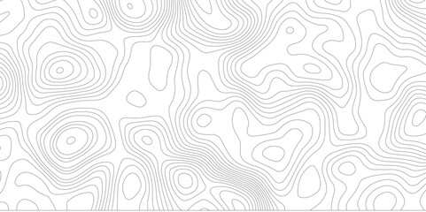 Abstract modern topography contour map line and modern wavy map line design, geography map contour  wave line white background. Vector illustration. 