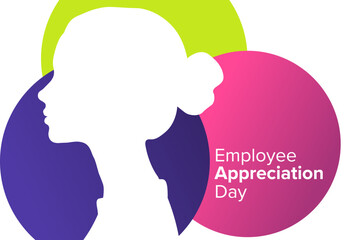 Employee Appreciation Day. Holiday concept. Template for background, banner, card, poster with text. Vector EPS10 illustration.