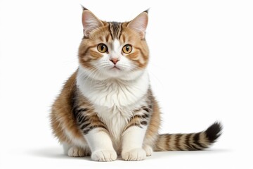 there is a cat sitting on the floor looking at the camera