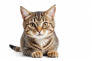 there is a cat that is sitting down on the floor