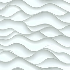 Fototapeta premium Abstract white wave pattern background