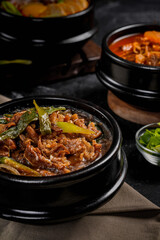Korean traditional comfort food with spice, hot and herbal spice 