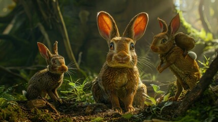 Obraz premium Dwarfs rabbit