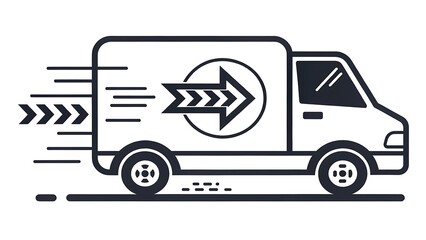 Delivery van icon