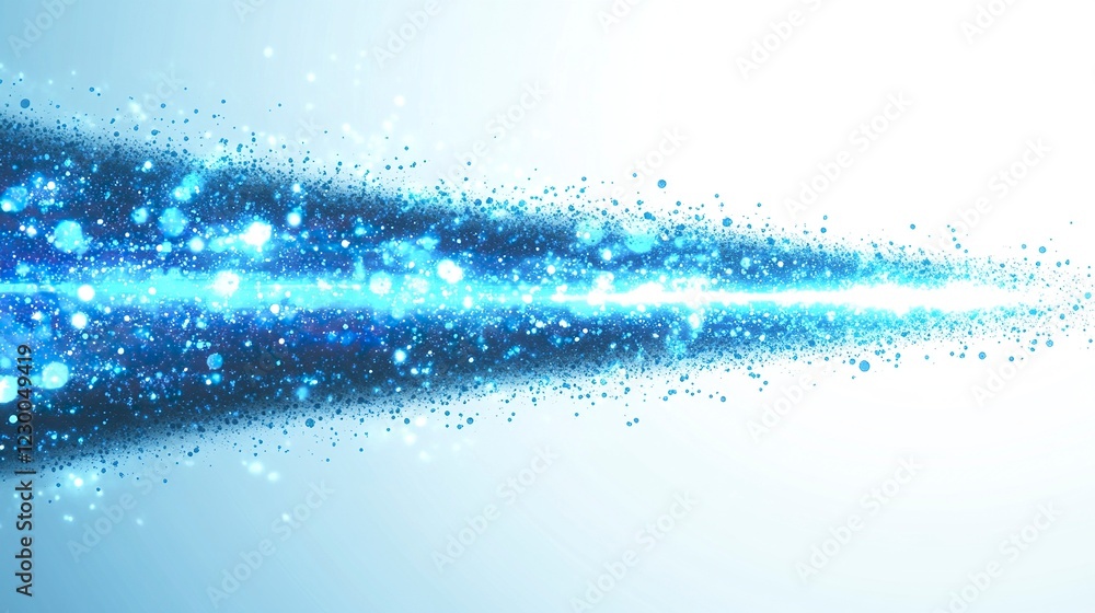 Poster abstract blue and white background with a speed effect, vector illustration design for a web banner 