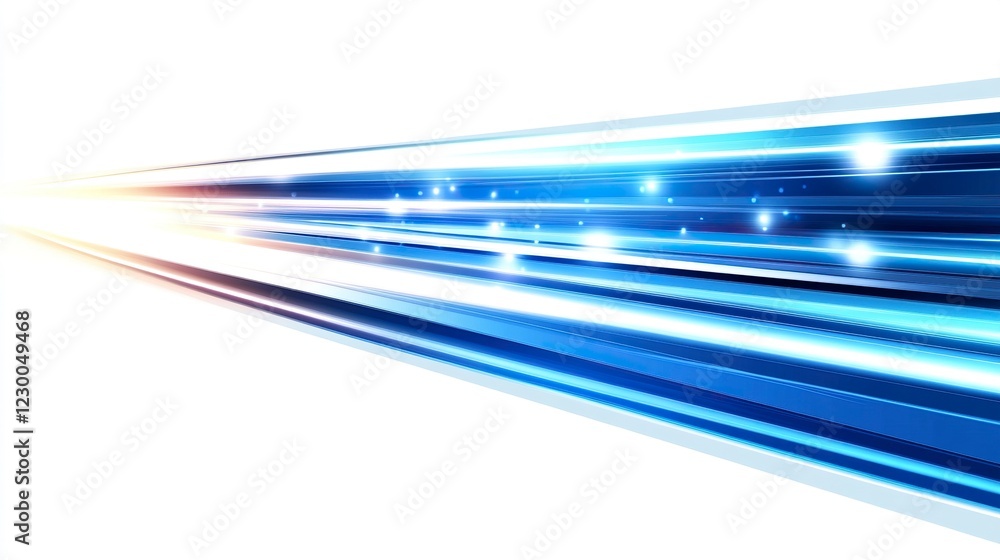 Poster abstract blue and white background with a speed effect, vector illustration design for a web banner 