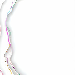 Colorful paper edge design, white background,  template
