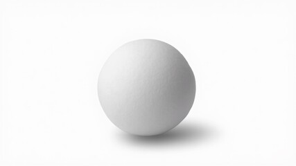 white ball isolated on white background