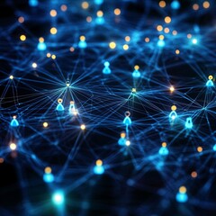 A network of glowing connections linking individuals--each dot representing someone inspired or influenced, forming an expanding, interconnected web of achievements.