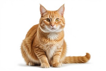 Obraz premium there is a cat sitting on the floor looking at the camera