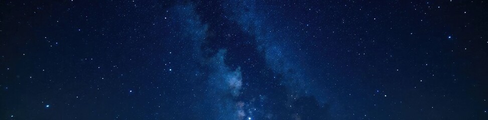 Fototapeta premium Starry night sky with numerous twinkling points suspended amidst an inky blackness, galaxy, milkyway, nightsky