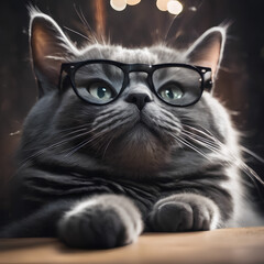 black and white cat with eyes