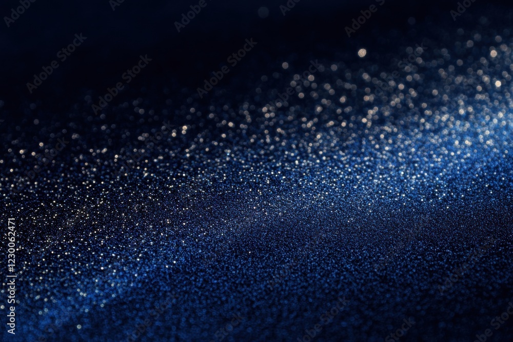 Poster soft azure beam on deep navy backdrop featuring textured grainy gradient noise for captivating promo