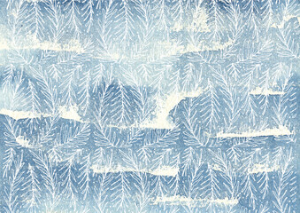 An ice floe with beautiful patterns, a background for the design. Festive frame, stylish ice texture. Winter patterns on ice, creative abstract texture.