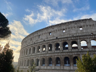 Colosseum of Rome from the outside