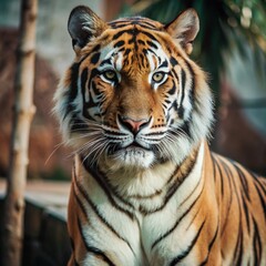 Minimalist Tiger Symbol with Strong and Simple Design