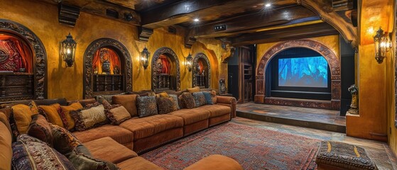 Cozy boutique theater intimate high fidelity gigapixel screening experience