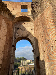 Interior of the Colosseum in Rome, 2025