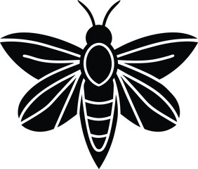 Bee icon. Simple illustration of bee vector icon for web design isolated on white background