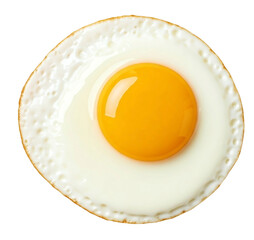 Fried Egg on transparent background. AI generated breakfast food.