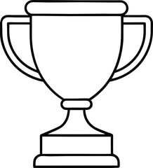 trophy cup award isolated icon vector illustration design, vector illustration  graphic