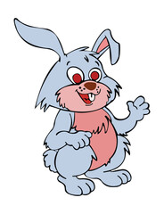 Rabbit isolated on white background