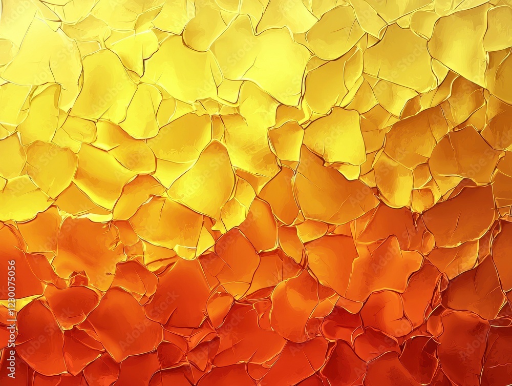Poster abstract gradient of yellow and orange colorful petals with smooth texture for artistic use
