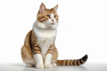 Obraz premium there is a cat sitting on the floor looking up