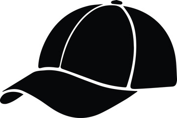 baseball cap accessory isolated icon vector illustration design  black and white