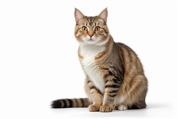 Fototapeta premium there is a cat sitting on the floor looking at the camera