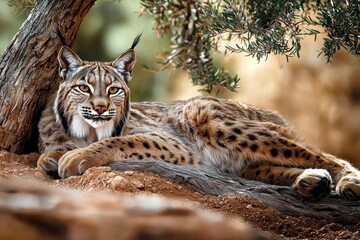 Obraz premium Exploring the Iberian Peninsula’s Iconic Wild Cat