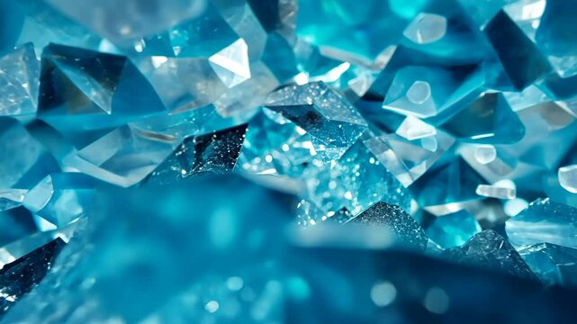 Explore the mysterious world of crystals, where stunning blue shiny crystals captivate the eye. Their intricate formations and vibrant hues evoke a sense of wonder and beauty in nature.