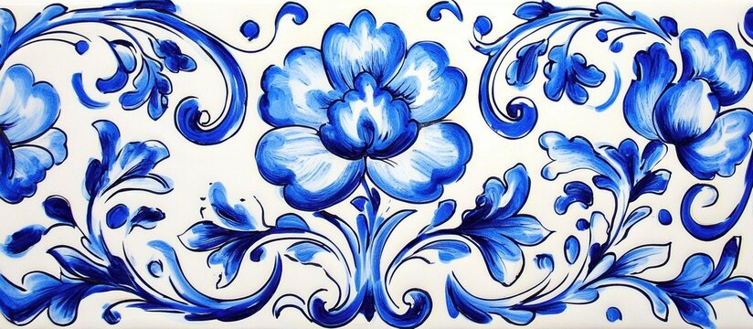 Watercolor Illustrations of Tiles for Textile Prints