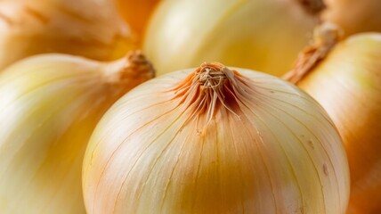 background made of a yellow onions

