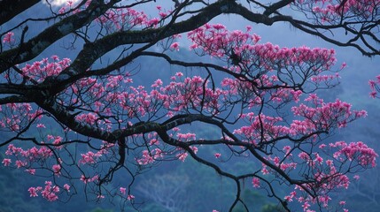 Silk Floss Trees (Ceiba speciosa), Selva Lacandona, State of Chiapas, Mexico