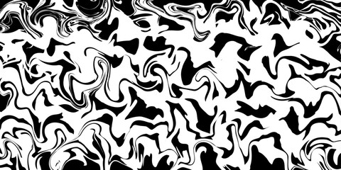 Abstract style chaotic wavy classical black and white seamless pattern background. Hand drawn horisontal vector illustration for holidays, cards, business, banners, wallpaper, textile, wrapping	