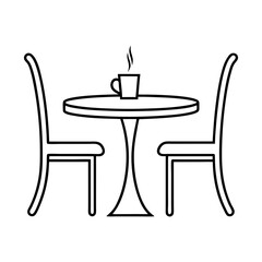 table with chairs and table