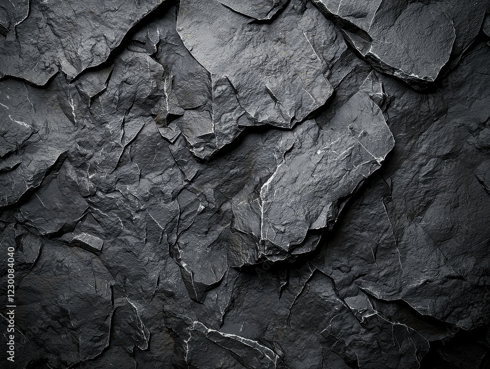 Poster dark slate stone background texture for design and art projects in aesthetic and modern style