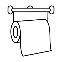hanging toilet tissue paper roll 