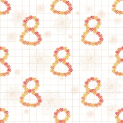 Flowers woven into numbers—elegant, gentle, and full of life.