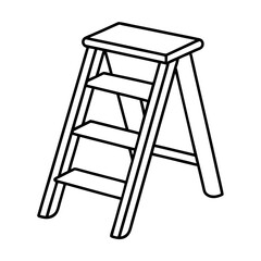 ladder isolated on white background