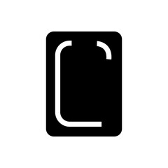 Prayer rug icon with a simple and elegant design, featuring intricate patterns. Perfect for religious, spiritual, or cultural-related projects.